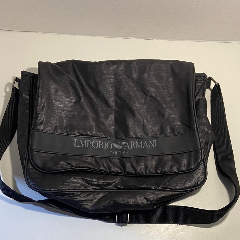 Emporio Armani Charcoal Messenger Bag